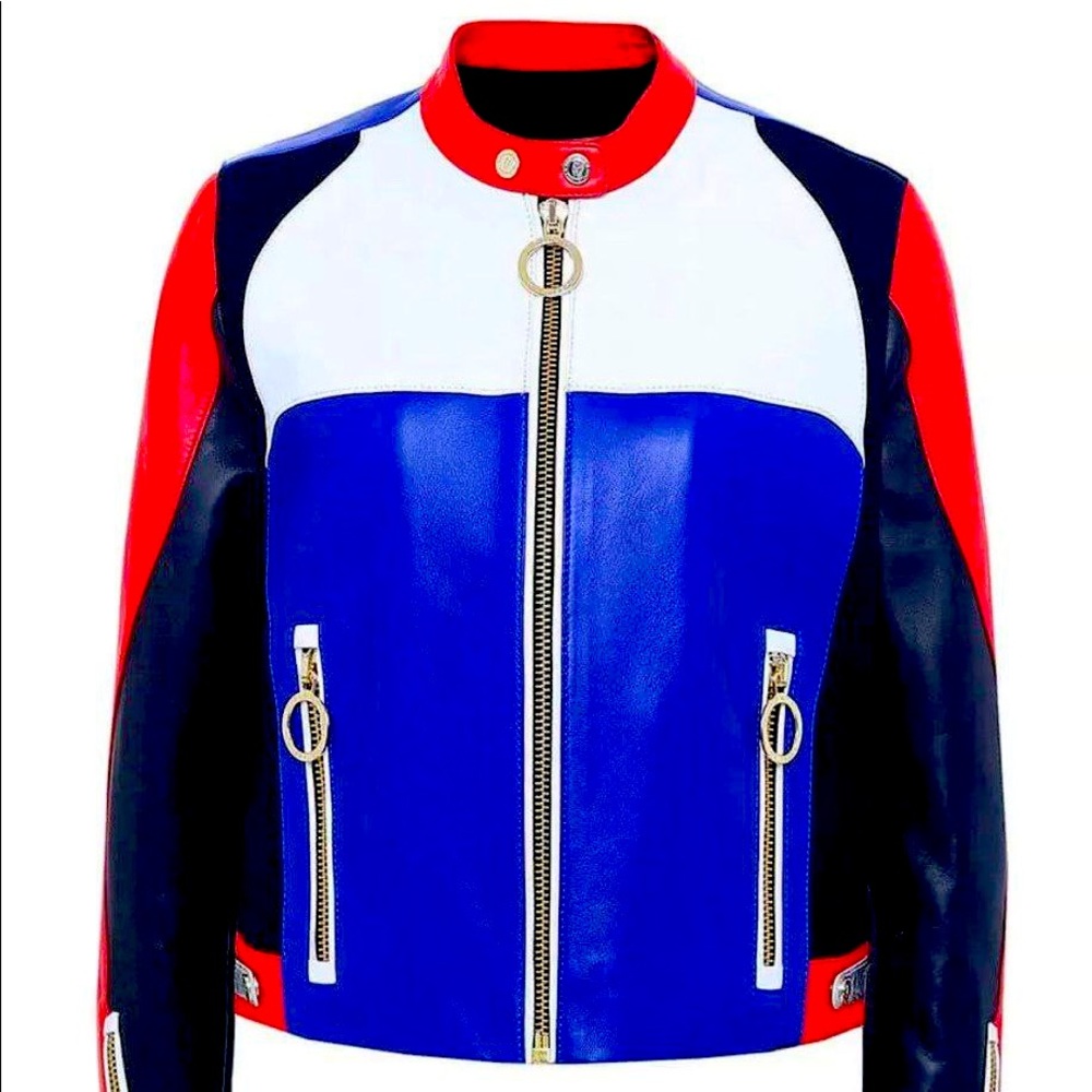 Gigi Hadid Leather Speed Jacket by Tommy Hilfiger